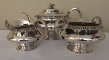Georgian, George IV, silver tea service. Newcastle 1826 William Lister I. 40.7 troy ounces