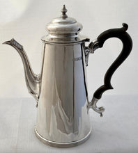 Edwardian Silver Coffee Pot for Lieutenant C.A. Fremantle, Royal Navy. London 1904 Page, Keen & Page. 18 troy ounces.