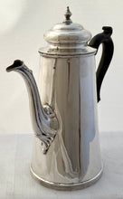 Edwardian Silver Coffee Pot for Lieutenant C.A. Fremantle, Royal Navy. London 1904 Page, Keen & Page. 18 troy ounces.