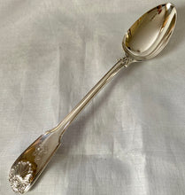Georgian, George IV, Silver Double Struck Basting Spoon. London 1828 Benjamin Davis. 6.6 troy ounces.