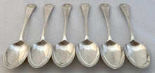 Victorian Six Silver Tablespoons. London 1894 William Gibson & John Langman. 14.3 troy ounces.