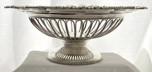 Edwardian Silver Pedestal Dish. London 1910 Asprey & Co Ltd. 23 troy ounces.