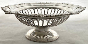 Edwardian Silver Pedestal Dish. London 1910 Asprey & Co Ltd. 23 troy ounces.