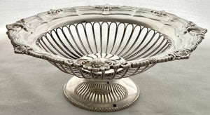 Edwardian Silver Pedestal Dish. London 1910 Asprey & Co Ltd. 23 troy ounces.