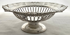 Edwardian Silver Pedestal Dish. London 1910 Asprey & Co Ltd. 23 troy ounces.