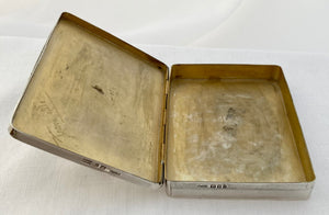 George V Silver Cheroot Case. London 1924 Asprey & Co. Ltd. 4.7 troy ounces.