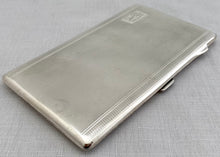 George VI Silver Cigarette Case. Birmingham 1944 Joseph Gloster Ltd. 6.2 troy ounces.