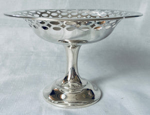 Asprey, Edwardian, Pierced Silver Pedestal Tazza. Birmingham 1907 Asprey & Co.