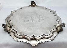 William IV Presentation Silver Salver. London 1831. 65.5 troy ounces.