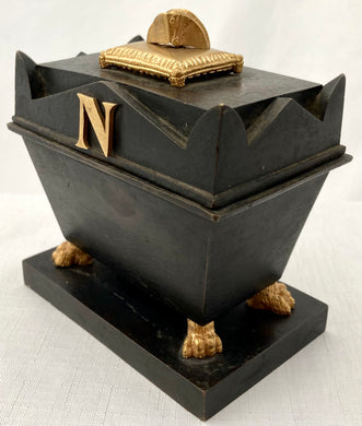 19th Century Napoleon's Tomb Metalware Inkstand.