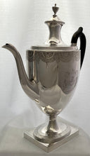 Georgian, George III, Silver Coffee Pot. Crested for Radclyffe. London 1796 John Robins. 29 troy ounces