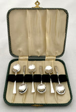 George V Six Silver Demitasse Spoons with Jubilee Hallmarks. Birmingham 1935 William Suckling Ltd.