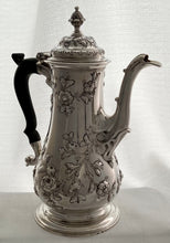 Georgian, George III, Silver Coffee Pot. London 1762 Fuller White. 25 troy ounces.