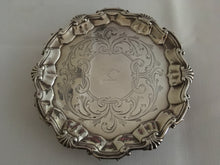 Georgian, George II, silver salver. London 1750 Gabriel Sleath. 7.68 troy ounces.