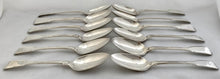 Georgian, George III, Twelve Silver Tablespoons. Crested for William Duncombe 2nd Baron Feversham. 32.8 troy ounces.