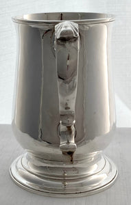 Georgian, George III, Silver Tankard. London 1796 Samuel Godbehere & Edward Wigan. 11.8 troy ounces.