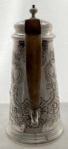 Queen Anne Britannia Silver Coffee Pot. London 1708. 22 troy ounces.