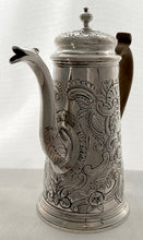 Queen Anne Britannia Silver Coffee Pot. London circa 1706 - 1713. 22 troy ounces.