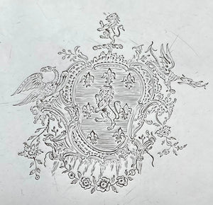 Georgian, George II, Silver Salver, Arms of Holland. London 1759 John Cormick. 36 troy ounces.