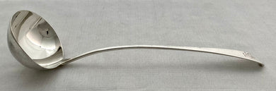 Georgian, George III, Silver Soup Ladle. London 1801 Eley, Fearn & Chawner. 6 troy ounces.