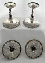 Edwardian Pair of Pierced Silver Pedestal Dishes. Birmingham 1910 Asprey & Co. Ltd. 11 troy ounces.