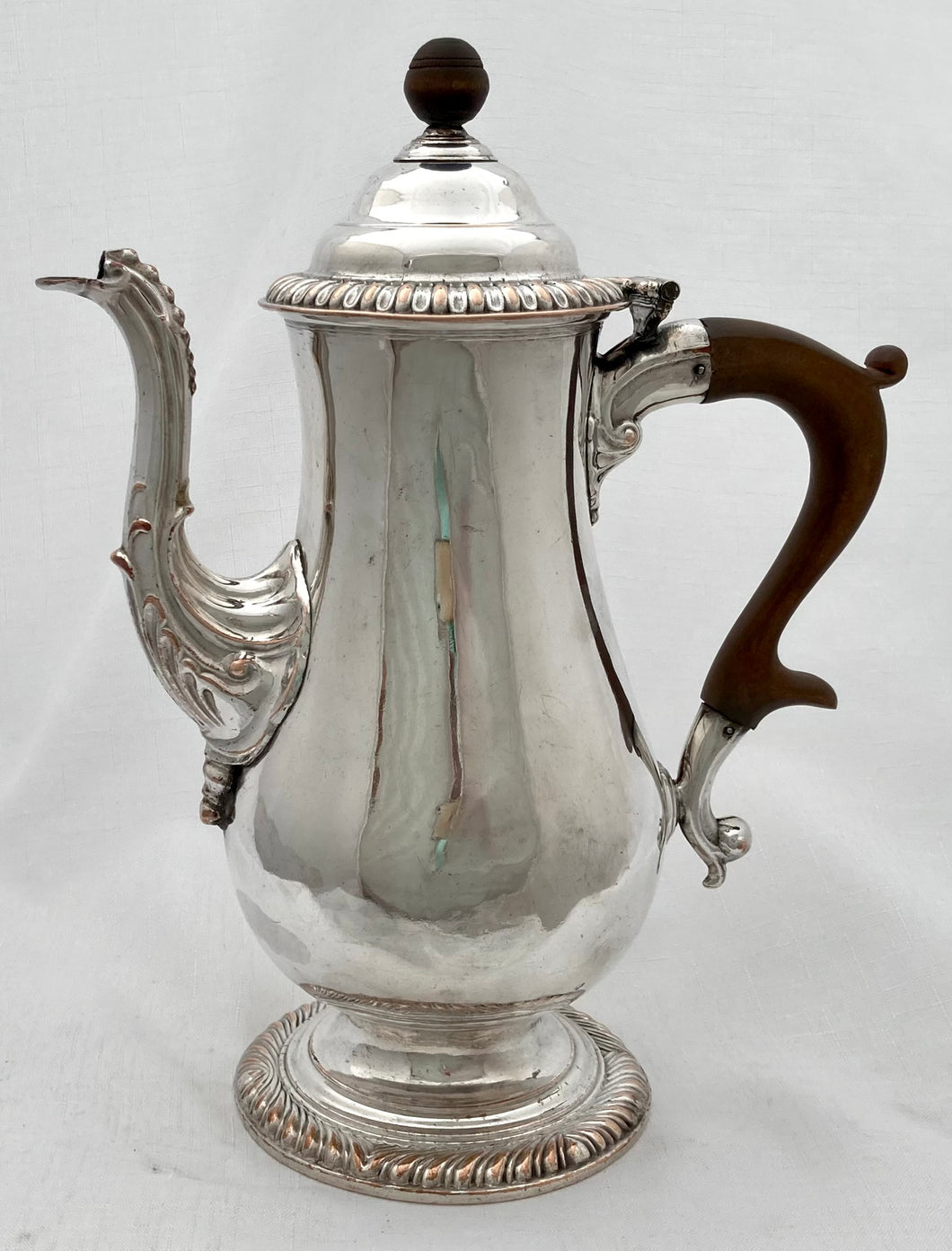 Georgian, George III, Old Sheffield Plate Coffee Pot. Morton & Co. Sheffield, circa 1770.