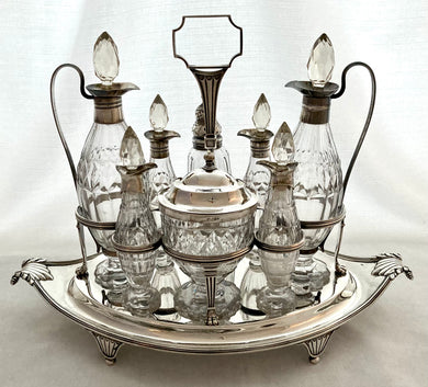 Georgian, George III, Silver Cruet Stand, London 1798 Paul Storr. 33.9 troy ounces.