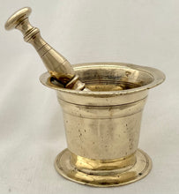 Early 18th Century Brass Mortar and Pestle