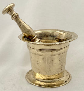 Early 18th Century Brass Mortar and Pestle