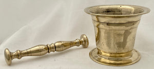 Early 18th Century Brass Mortar and Pestle