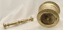 Early 18th Century Brass Mortar and Pestle