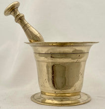 Early 18th Century Brass Mortar and Pestle