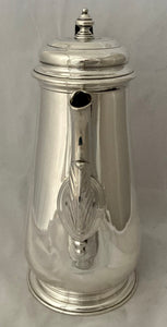 Edwardian Silver Coffee Pot in the Georgian Style. London 1902 Joseph Vander. 23.5 troy ounces.