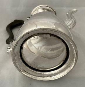 Edwardian Silver Coffee Pot in the Georgian Style. London 1902 Joseph Vander. 23.5 troy ounces.