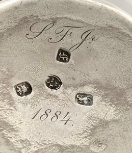 Georgian, George III, Silver Brandy Pan. London 1761 Thomas Whipham & Charles Wright.  7 troy ounces.