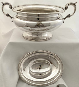 Victorian Silver Plated Soup Tureen for Lieut.- Col. Jonathan Forbes Leslie, of Rothienorman. Elkington, Mason & Co. Ltd 1856.