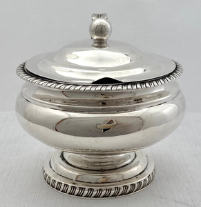 Georgian, George III, Silver Pedestal Mustard Pot. London 1816. 3.8 troy ounces.