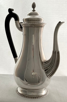 George V Silver Coffee Pot. London 1915 C.S. Harris & Sons Ltd. 16.8 troy ounces.