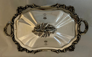 Victorian Silver Plated Sauce Tureen. Crest for Lord Lytton, Viceroy of India.