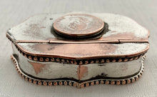 Georgian, George III, Old Sheffield Plate, Coin Inset Snuff Box.