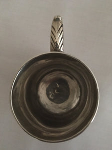 Georgian, George III, silver mug. London 1767 William Shaw II.  5.59 troy ounces.