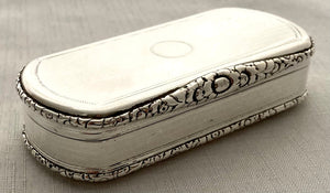Georgian, George IV, Silver Snuff Box. London 1828 Edward Edwards II. 3.9 troy ounces.
