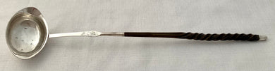 Georgian, George III, Silver Toddy Ladle. London circa 1770 - 1790 William Abdy I.