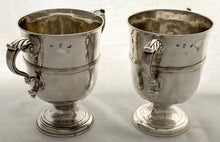 Georgian, George III, Pair of Irish Silver Loving Cups. Dublin circa 1770, Richard Tudor. 27 troy ounces.