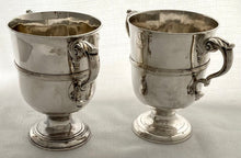 Georgian, George III, Pair of Irish Silver Loving Cups. Dublin circa 1770, Richard Tudor. 27 troy ounces.