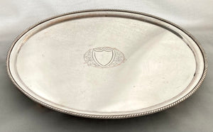 Georgian, George III, Old Sheffield Plate Oval Tray, circa 1780.