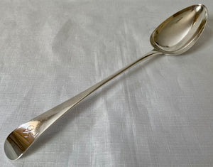 Georgian, George III, Silver Basting Spoon. London 1805 Peter, Ann & William Bateman. 3.4 troy ounces.
