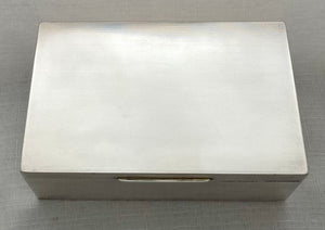 George V Silver Cigarette Box. Chester 1917 Asprey & Co. Ltd.