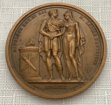 Bronze French Relief Medallion in Honour of the 1810 Marriage of Napoleon & Marie-Louise, Duchess of Parma.