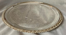 Late Georgian Sheffield Plated Salver of Royal Navy Interest. Armorial for Admiral Arden Adderley.